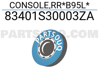 Honda 83401S30003ZA CONSOLE,RR*B95L*