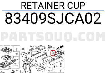 Honda 83409SJCA02 RETAINER CUP