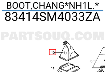 Honda 83414SM4033ZA BOOT,CHANG*NH1L.*