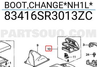 Honda 83416SR3013ZC BOOT,CHANGE*NH1L*