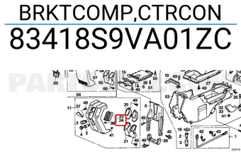Honda 83418S9VA01ZC BRKTCOMP,CTRCON