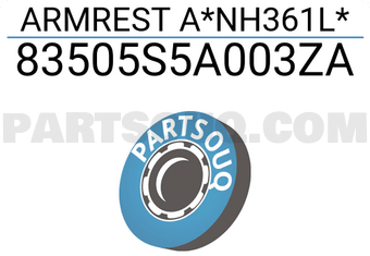 Honda 83505S5A003ZA ARMREST A*NH361L*