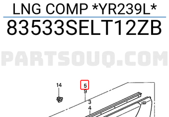Honda 83533SELT12ZB LNG COMP *YR239L*