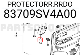 Honda 83709SV4A00 PROTECTORR,RRDO
