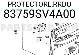 Honda 83759SV4A00 PROTECTORL,RRDO