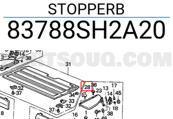 Honda 83788SH2A20 STOPPERB