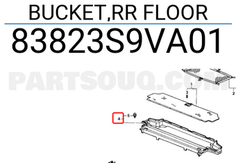 Honda 83823S9VA01 BUCKET,RR FLOOR