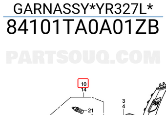 Honda 84101TA0A01ZB GARNASSY*YR327L*