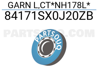 Honda 84171SX0J20ZB GARN L,CT*NH178L*