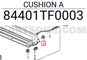 Honda 84401TF0003 CUSHION A