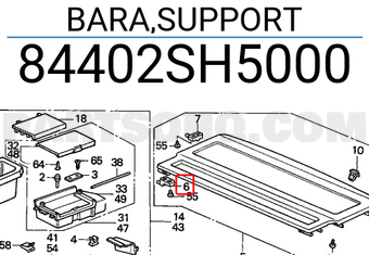 Honda 84402SH5000 BARA,SUPPORT