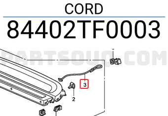 Honda 84402TF0003 CORD