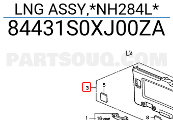 Honda 84431S0XJ00ZA LNG ASSY,*NH284L*
