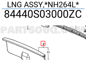 Honda 84440S03000ZC LNG ASSY,*NH264L*