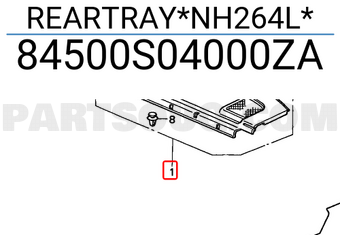 Honda 84500S04000ZA REARTRAY*NH264L*