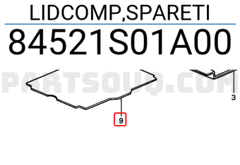 Honda 84521S01A00 LIDCOMP,SPARETI