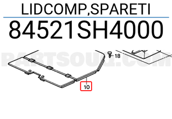 Honda 84521SH4000 LIDCOMP,SPARETI