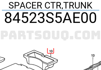 Honda 84523S5AE00 SPACER CTR,TRUNK