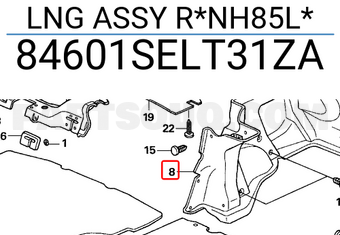 Honda 84601SELT31ZA LNG ASSY R*NH85L*