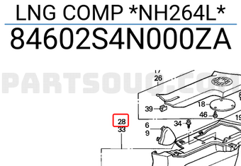 Honda 84602S4N000ZA LNG COMP *NH264L*