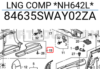 Honda 84635SWAY02ZA LNG COMP *NH642L*