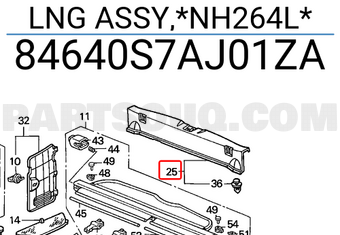 Honda 84640S7AJ01ZA LNG ASSY,*NH264L*