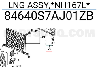 Honda 84640S7AJ01ZB LNG ASSY,*NH167L*