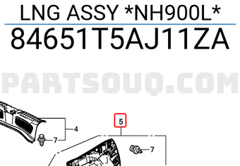 Honda 84651T5AJ11ZA LNG ASSY *NH900L*