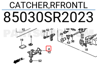 Honda 85030SR2023 CATCHER,RFRONTL