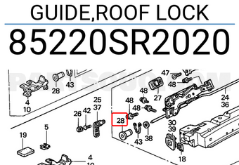 Honda 85220SR2020 GUIDE,ROOF LOCK