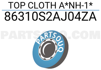 Honda 86310S2AJ04ZA TOP CLOTH A*NH-1*