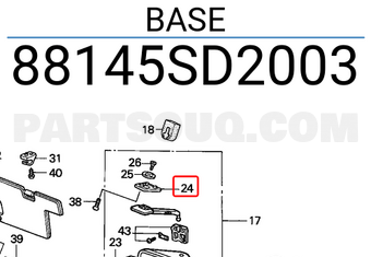 Honda 88145SD2003 BASE