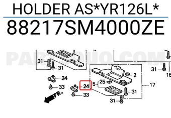 Honda 88217SM4000ZE HOLDER AS*YR126L*