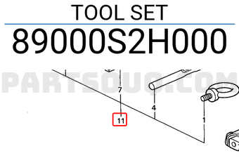Honda 89000S2H000 TOOL SET