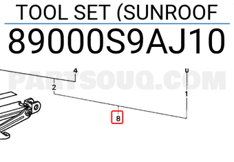 Honda 89000S9AJ10 TOOL SET (SUNROOF
