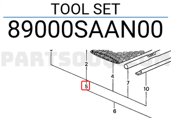 Honda 89000SAAN00 TOOL SET