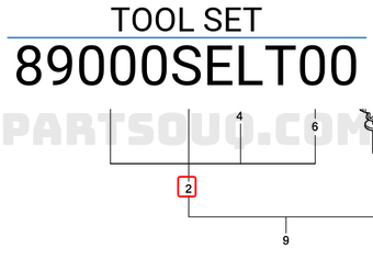 Honda 89000SELT00 TOOL SET