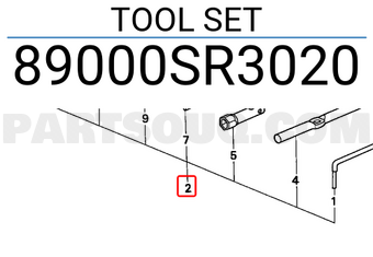 Honda 89000SR3020 TOOL SET