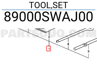Honda 89000SWAJ00 TOOL,SET