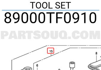 Honda 89000TF0910 TOOL SET