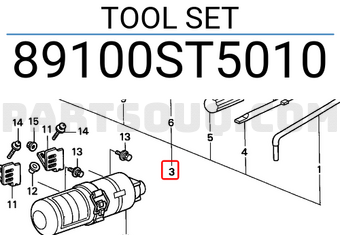 Honda 89100ST5010 TOOL SET