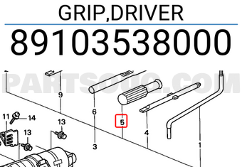 Honda 89103538000 GRIP,DRIVER
