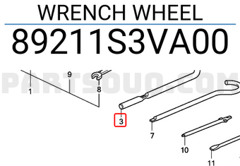 Honda 89211S3VA00 WRENCH WHEEL