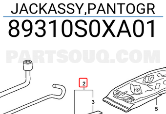 Honda 89310S0XA01 JACKASSY,PANTOGR
