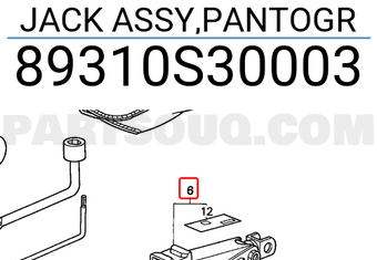 Honda 89310S30003 JACK ASSY,PANTOGR
