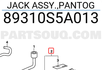 Honda 89310S5A013 JACK ASSY.,PANTOG
