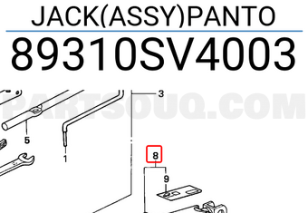 Honda 89310SV4003 JACK(ASSY)PANTO