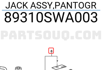 Honda 89310SWA003 JACK ASSY,PANTOGR