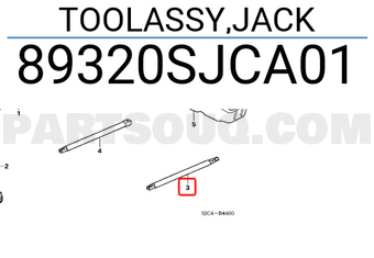 Honda 89320SJCA01 TOOLASSY,JACK