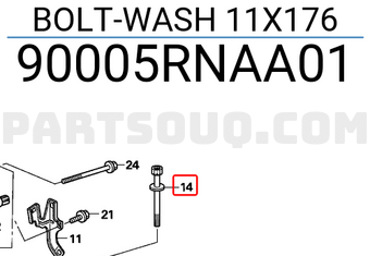 Honda 90005RNAA01 BOLT-WASH 11X176